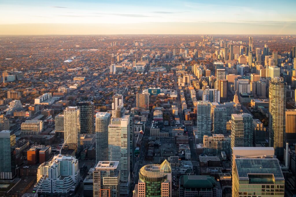 View of Toronto City from above - Toronto, Ontario, Canada